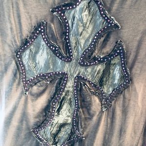 Boutique Rhinestone cross top